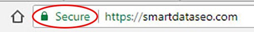 How (secure) https URLs appear in the Chrome browser
