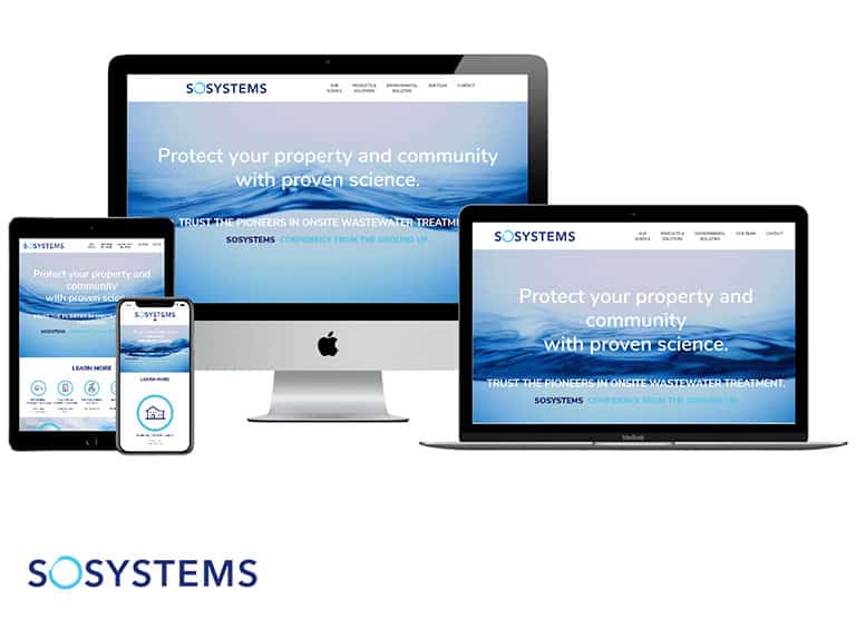 SOSystems.com shown on several screens