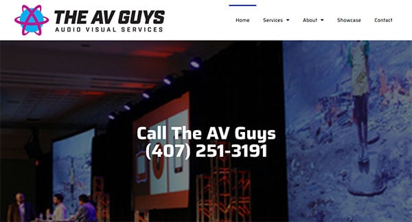 screenshot of The AV Guys website