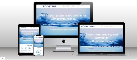 Image of sosystemstech.com on various screens